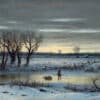 George Henry Boughton - Winter Twilight Near Albany