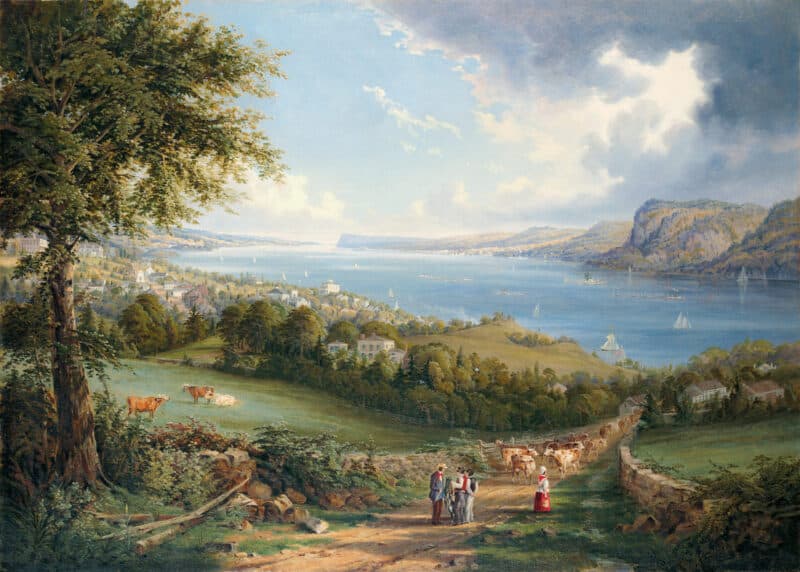 Robert Havell Jr. - View of Hudson River from near Sing Sing, New York