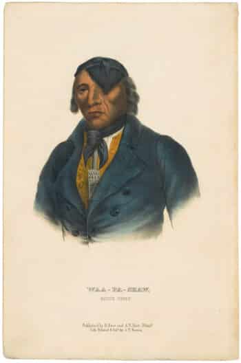 McKenney & Hall Octavo Pl. 8, Waa-pa-shaw; A Souix Chief
