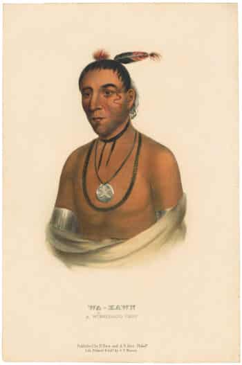 McKenney & Hall Octavo Pl. 81, Wa-kawn; A Winnebago Chief