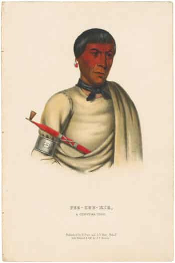 McKenney & Hall Octavo Pl. 114, Pee-che-kin; A Chippeway Chief