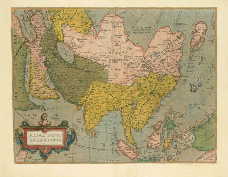 Abraham Ortelius Theatrum Orbis Terrarum, Map of Asia