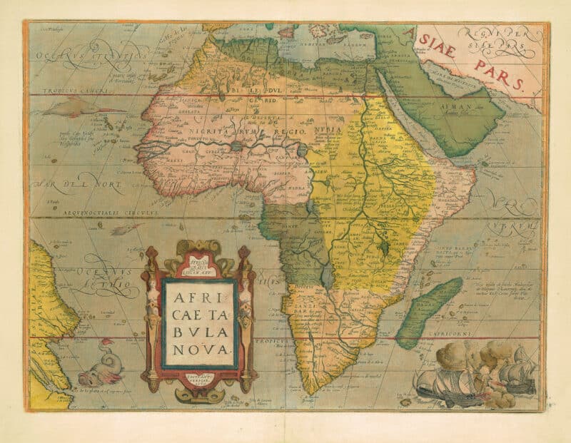 Abraham Ortelius Theatrum Orbis Terrarum, Map of Africa