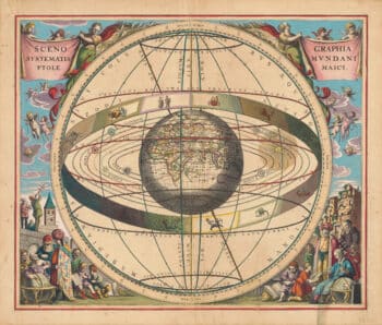Cellarius Pl. 2, Scenography of the Ptolemaic Cosmography