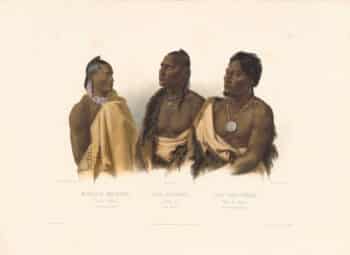 Bodmer Pl. 7, Missouri Indian, Oto Indian, Chief of the Puncas