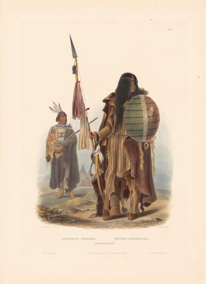 Bodmer Pl. 32, Assiniboin Indians