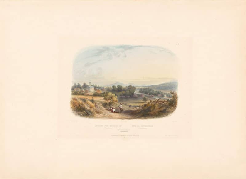 Bodmer Vig. 3, View of Bethlehem (Pennsylvania)