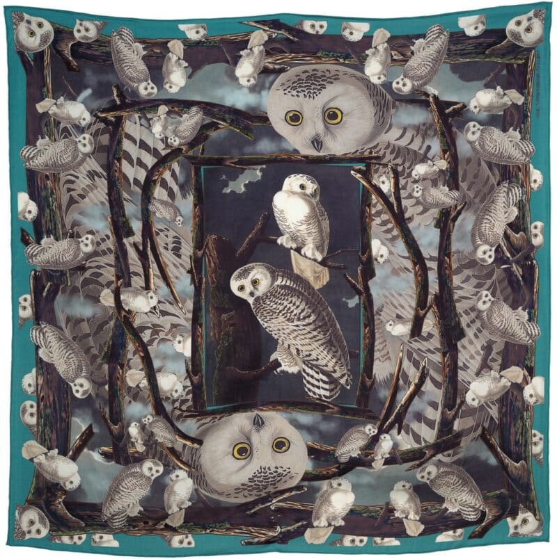 Silk Scarf - Audubon Snowy Owl (Unframed)