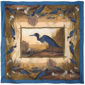 Silk Scarf - Audubon Blue Heron (Unframed)