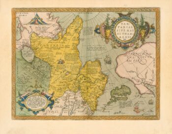 Ortelius Pl. 83 - Map of Northern Asia