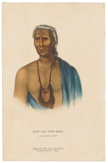 McKenney & Hall Octavo Pl. 43, Lap-pa-win-soe; A Delaware Chief