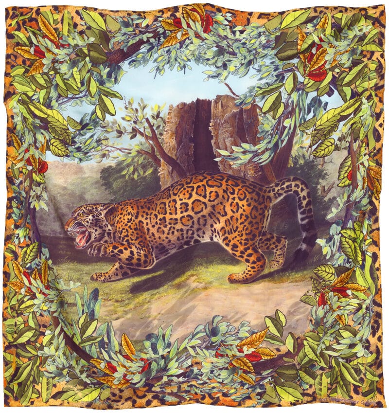 Audubon Jaguar Silk Scarf