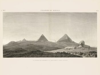 Description de l'Égypte (Description of Egypt) Pl. 8, General View of the Pyramids of the Sphinx